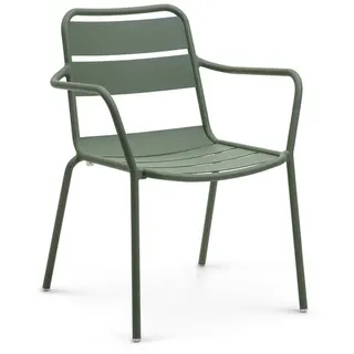 Armlehnstuhl Malaga grün, 81x62x55 cm