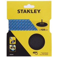 STANLEY STA32021-XJ Plato soporte para taladros. ø 125 mm. Autoadherente, Schwarz