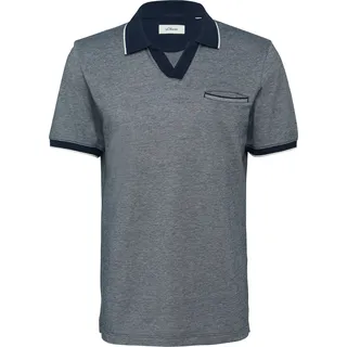 s.Oliver Poloshirt aus zweifarbigem Piqué, mit Brusttasche