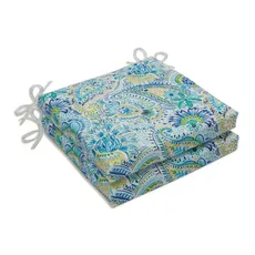 PERFECT PILLOW Gilford Baltic Sitzkissen, quadratisch, 2 Stück, blau, 20 in. L X 20 in. W X 3 in. D