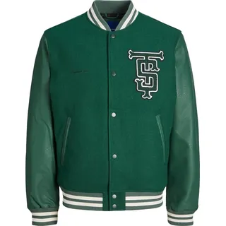 JACK & JONES Jacke Baseballjacke COLLEGE BOMBER JACKET mit geknöpfter Vorderseite und praktischen Seitentaschen