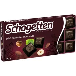 Schogetten Zartbitter Haselnuss Schokoladentafel 100 g
