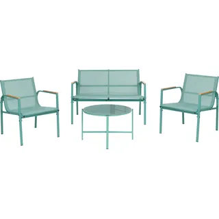 Beliani Lounge-Set 4-tlg. Grün