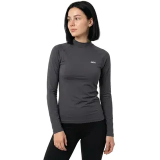 POC Merino Mock Neck Langarm-baselayer Sylvanite Grey XS