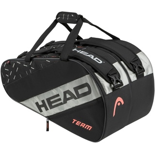 HEAD Unisex-Adult Team Padel Bag L Padeltasche, Schwarz/Ceramic, L