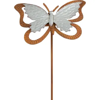 Moritz Windspiel Garten Schmetterling Deko 30 x 38 x 133 cm Gartendeko Gartenfigur Tierfigur für Draußen