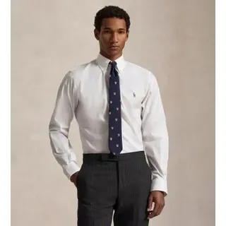 Polo Ralph Lauren für Herren. 712870507001 Custom Fit Oxford Hemd weiß (38), Lässig, Baumwolle, Klassisch, Langarm