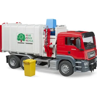 Bruder 03761 - MAN TGS Seitenlader Müll-LKW rot 1:16