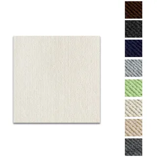 Kongming Teppichfliesen selbstklebend waschbar, 10 Stücke Teppichfliesen selbstliegend 30x30cm, Teppich Fliesen mit Rückendeckung, Teppich Bodenbelag für Wohnung, Büro, Gewerbe (Teppich Beige)