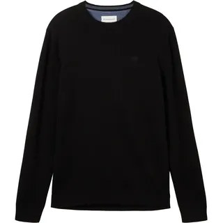 Tom Tailor 1038426 Basic Knit Pullover Black XL