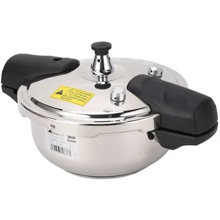 Edelstahl 1,8L Mini-Druckkochtopf – Sicherer, Explosionsgeschützter Austern- und Fischkopf-Topf für Gas- und Induktionsherde