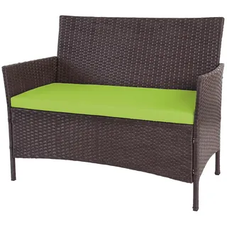 Mendler Halden 106 x 60 x 83 cm Braun Meliert/Grün