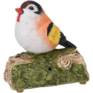 Gartenfigur Vogel mit Stimme 14,5x14x8,5 cm