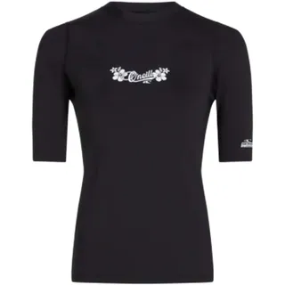 O'Neill Skins SS Rashguard Damen Funktionsshirt Schwarz S