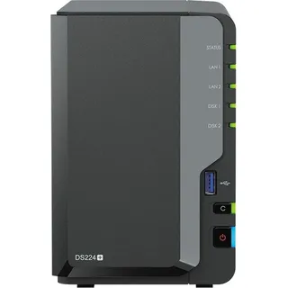 Synology DS224+ Leergehäuse Schwarz