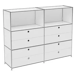 Viasit System4 Aktenschrank 152,9 x 40,4 x 118,2 cm weiß