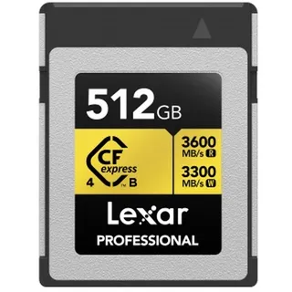 Lexar CFexpress 4.0 Pro Gold - 3600MB/s - 512GB