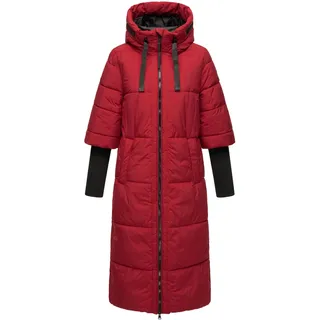 Steppmantel NAVAHOO "Steppmantel Ciao Miau XIV", Damen, Gr. XL, rot (dunkelrot), Obermaterial: 100% Polyester PES.  Obermaterial: Futter: 100% Polyester PES. 100% Polyester PES., Mäntel Steppmantel