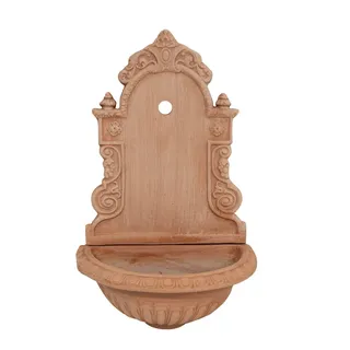 Biscottini Wandbrunnen für den Außenbereich, 64 x 24 x 41 cm, Gartenbrunnen aus Toskana, Wandbrunnen für den Außenbereich, hergestellt in Italien
