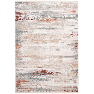 Kayoom Akropolis 325 Vintage-Teppich 80 x 150 cm grau/lachsrosa