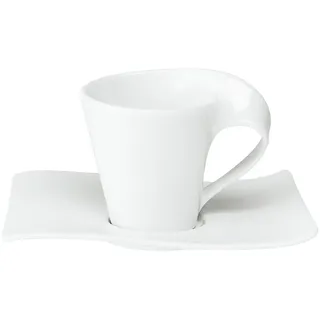 Villeroy & Boch Espressotasse mit Untertasse 0,08 l Weiß 1 St.