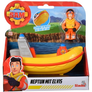 Simba Feuerwehrmann Sam Neptun mit Elvis Figur,