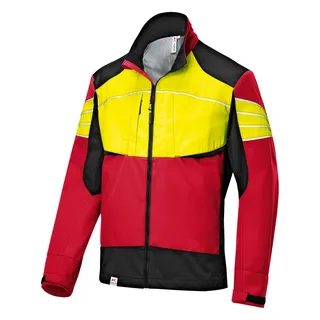 Funktionsjacke KÜBLER "Bekleidung", Herren, Gr. S, rot (rot, gelb), Obermaterial: 100% Polyester PES., Jacken Funktionsjacke