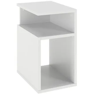 Vicco Nachttisch Elios Weiß 25 x 45.3 cm , Holzwerkstoff , 1 Fächer , Rechteckig , 25x45.3x35 cm , Schlafzimmer, Nachtkästchen