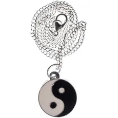 Miniblings Yin Yang Halskette - Handmade Modeschmuck I Kette mit Anhänger Länge: 45cm - Gegensätze Yoga