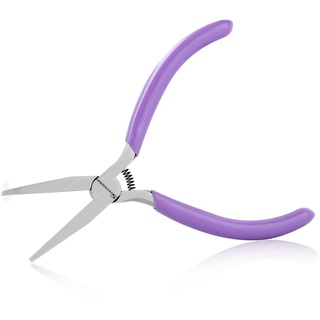 SPEEDWOX Flachzange zur Schmuckherstellung, Mini-Entenschnabelzange zum Biegen von Armbändern, Drahtwickeln, Glätten, Formen und Ringöffnung, glatte Backen, feine Mikrokettennase