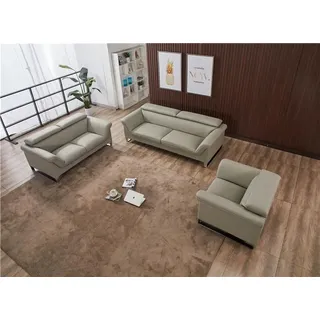Sofagarnitur Ledersofa Sofa Couchen Sitzer Set Sofa Polster Couch 3tlg Sessel