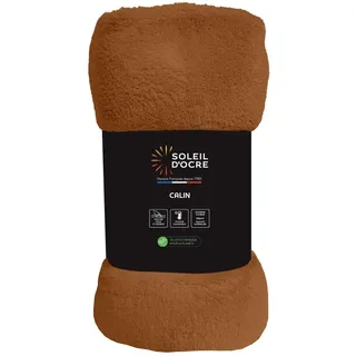 Soleil d'ocre, Flanelldecke, 220 x 240 cm, Calin Terra