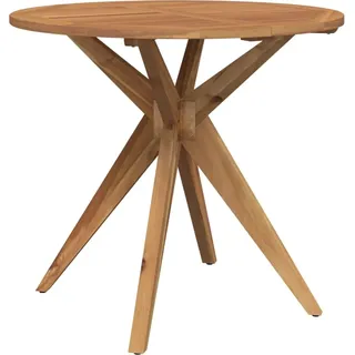 vidaXL Gartentisch Rund Ø85x75 cm Massivholz Akazie - Braun