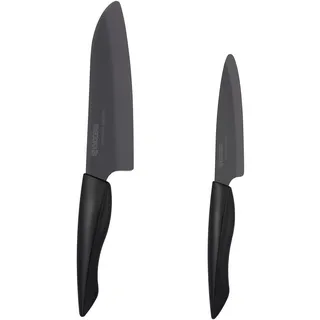 KYOCERA Geschenk-Set mit 2 SHIN BLACK Keramik-Messern