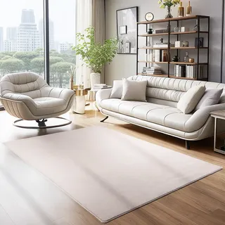 Ayyildiz Teppiche Teppich »SKY 5400« rechteckig 7 mm Höhe Läufer, Besonders weich, Softfllor, waschbar, beige