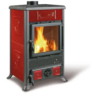 La Nordica-Extraflame Rosella R1 Keramik Schwarz/Bordeaux