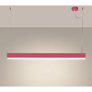 SOLLUX lighting - Farge Pendelleuchte - Hängeleuchte - Stilvolle Pendellampe - Lange Lebensdauer - Attraktives Design - Aluminium - Rosa - 120x8x150cm