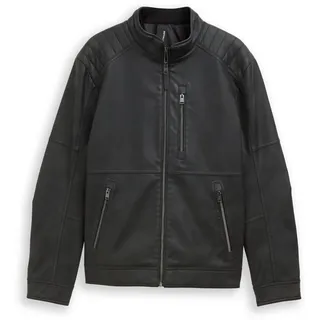 TOM TAILOR Herren 1048513 Kunstlederjacke, 29999 - Black, M EU