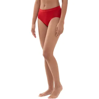 Taillenslip MEY "SERIE EMOTION", Damen, Gr. 40, rot (rubin), Feinripp, Obermaterial: 50% Viskose, 46% Polyamid, 4% Elasthan, körpernah, Unterhosen Taillenslip, Ohne auftragende Seitennähte