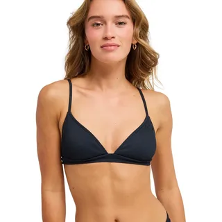 Triangel-Bikini-Top ROXY "Roxy Love", Damen, Gr. L, Cup B, anthrazit, Obermaterial: 91% Nylon, 9% Elasthan;, Bikini-Oberteile Triangel-Bikini-Top