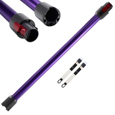 Teleskoprohr für Dyson, Verlängerungsrohr Rohr Kompatibel für Dyson V7 V8 V10 V11 V15 Besensauger, Länge 73 cm Stangenverlängerung für Dyson mit Zwei Kleinen Bürsten, Violett