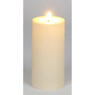 LED Outdoor Kerze Dekokerze Tischkerze Tischdeko D10×H20 cm warmweiß mit Timer