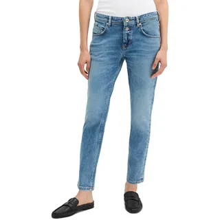 Marc O'Polo Boyfriend-Jeans MARC O'POLO "THEDA BOYFRIEND", Damen, Gr. 32, Länge 32, blau (clean blau wash), Denim/Jeans, Obermaterial: 98% Baumwolle, 2% Elasthan, Jeans Boyfriend-Jeans