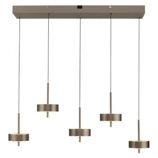 PAUL NEUHAUS Hängeleuchte Q-ROTATE, 5-armig, dunkelbraun, höhenverstellbar, ZigBee, 2700-5000K, PN 2249-34 - Bronze