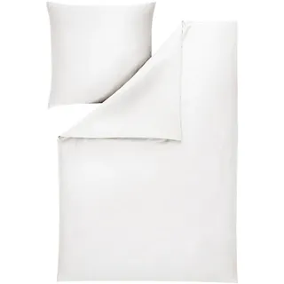 Estella Bettwäsche , Weiß , Textil , Uni , 200x220 cm , Textiles Vertrauen - Oeko-Tex® , Heimtextilien, Bettwäsche & Leintücher, Bettwäsche, Makosatin-Bettwäsche