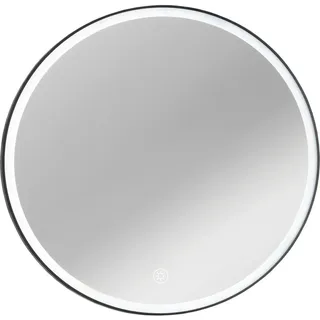 Voleo Badezimmerspiegel , Glas , rund , 80x80x3.1 cm , Made in Germany , Badezimmer, Badezimmerspiegel, Badspiegel