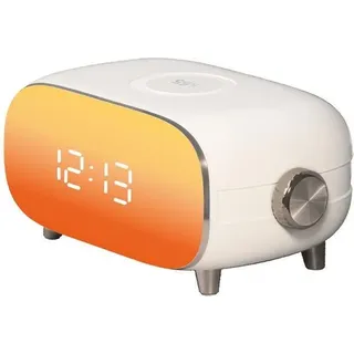 Lichtwecker mit Dämmerungssimulation, Radio Wecker, 60 Senderspeicher, Natürliche Klänge, Weißes Rauschen - Bunt