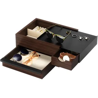 Umbra Uhrenbox – Schmuckaufbewahrung, Stowit Braun, Schwarz