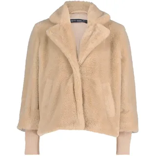 Outdoorjacke BETTY BARCLAY "Outdoorjacke mit Plüsch", Damen, Gr. 40, beige, Obermaterial: 100% Polyester PES., Jacken Outdoorjacke