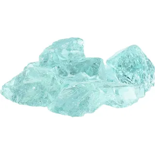 Gartensteine Türkis 12 cm Glas - Blau, Türkis